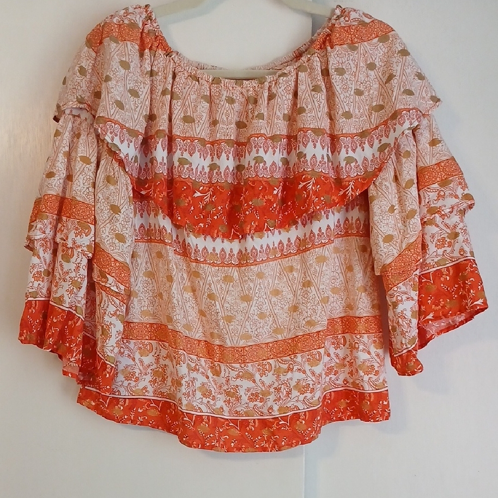 Cato "Peasant" Style Blouse in Size M